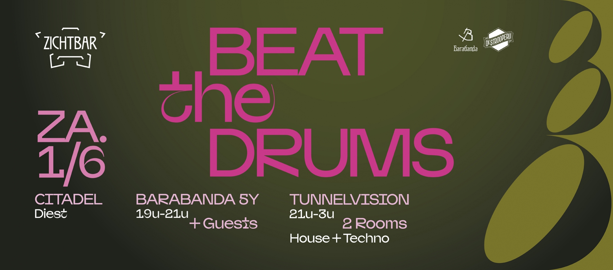 Affiche van het Beat the Drums festival